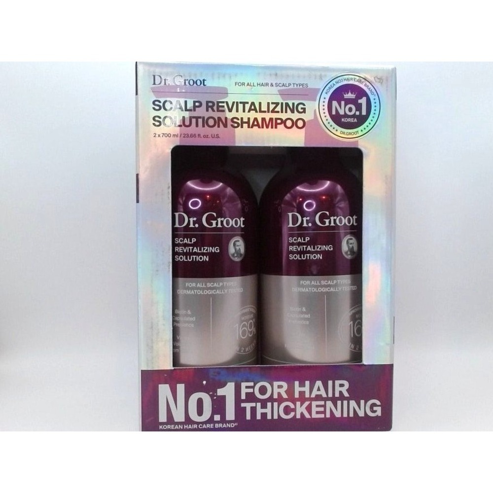Dr‎ Groot Scalp Revitalizing Solution Shampoo,23.66 Fl Oz,(2),BRAND NEW IN BOX